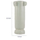 Dere Capsule Vase | Lug H&les | Pedestal | Matte White Ceramic 16"