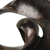 Tabletop Décor | Abstract Loop Sculpture | Plinth Base Bronze Black 11"