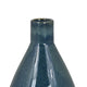 Decorative Vase | Bottle Shape | Narrow Neck | Speckled Blue Ceramic 15"