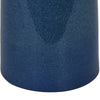 Decorative Vase | Bottle Shape | Narrow Neck | Speckled Blue Ceramic 15"