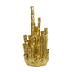 Decorative Coral Vase | Multi Stem Design | Gold Resin 19"