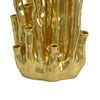 Decorative Coral Vase | Multi Stem Design | Gold Resin 19"