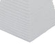 Decorative Pyramid Sculpture | Horizontally Ribbed White Resin 15"