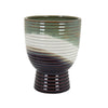 Decorative Planter | Tapered Body | Flared Pedestal | Gray Ceramic 10"
