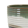 Decorative Planter | Tapered Body | Flared Pedestal | Gray Ceramic 10"