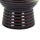 Decorative Planter | Tapered Body | Flared Pedestal | Gray Ceramic 10"
