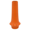 Seny Decorative Vase | Narrow Neck | Flared Base | Orange Ceramic 16"