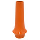 Seny Decorative Vase | Narrow Neck | Flared Base | Orange Ceramic 16"