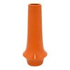 Seny Decorative Vase | Narrow Neck | Flared Base | Orange Ceramic 16"