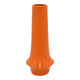 Seny Decorative Vase | Narrow Neck | Flared Base | Orange Ceramic 16"