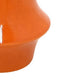 Seny Decorative Vase | Narrow Neck | Flared Base | Orange Ceramic 16"