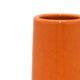 Seny Decorative Vase | Narrow Neck | Flared Base | Orange Ceramic 16"
