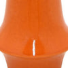 Seny Decorative Vase | Narrow Neck | Flared Base | Orange Ceramic 16"