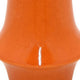 Seny Decorative Vase | Narrow Neck | Flared Base | Orange Ceramic 16"