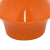 Seny Decorative Vase | Narrow Neck | Flared Base | Orange Ceramic 16"