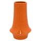 Seny Decorative Vase | Narrow Neck | Flared Base | Orange Ceramic 12"