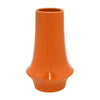 Seny Decorative Vase | Narrow Neck | Flared Base | Orange Ceramic 12"