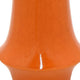 Seny Decorative Vase | Narrow Neck | Flared Base | Orange Ceramic 12"