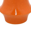 Seny Decorative Vase | Narrow Neck | Flared Base | Orange Ceramic 12"