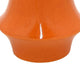 Seny Decorative Vase | Narrow Neck | Flared Base | Orange Ceramic 12"