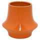 Seny Decorative Vase | Narrow Neck | Flared Base | Orange Ceramic 9"