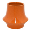 Seny Decorative Vase | Narrow Neck | Flared Base | Orange Ceramic 9"