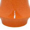 Seny Decorative Vase | Narrow Neck | Flared Base | Orange Ceramic 9"