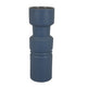 Sculptural Totem Vase | Stacked Geometric Accents | Blue Ceramic 16"