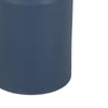 Sculptural Totem Vase | Stacked Geometric Accents | Blue Ceramic 16"