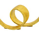 Tabletop Decor | Abstract Loop Sculpture | Textured Gold Resin 13"