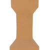 Decorative Vase | Geometric Hourglass Shape | Matte Orange Ceramic 16"