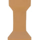 Decorative Vase | Geometric Hourglass Shape | Matte Orange Ceramic 16"