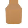 Decorative Vase | Geometric Hourglass Shape | Matte Orange Ceramic 16"