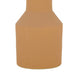 Decorative Vase | Geometric Hourglass Shape | Matte Orange Ceramic 16"