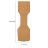 Decorative Vase | Geometric Hourglass Shape | Matte Orange Ceramic 16"