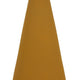 Decorative Vase | Flared Rim | Angular Edges | Mustard Yellow Ceramic 15"