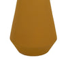 Decorative Vase | Flared Rim | Angular Edges | Mustard Yellow Ceramic 15"