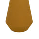 Decorative Vase | Flared Rim | Angular Edges | Mustard Yellow Ceramic 15"
