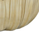 Decorative Vase | Scalloped Lotus Pod Design | Glazed Gold Ceramic 9"