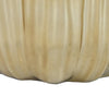Decorative Vase | Scalloped Lotus Pod Design | Glazed Gold Ceramic 9"