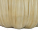 Decorative Vase | Scalloped Lotus Pod Design | Glazed Gold Ceramic 9"