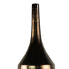 Decorative Vase | Bottle Shape | Horizontal Ridges | Deep Gold Ceramic 28"