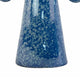 Orin Decorative Vase | 8 Loop H&les | Blue White Speckled Ceramic 15"