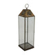Greg Glass Lantern with Vented Top | Ring H&le | Bronze Metal 28"
