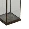 Greg Glass Lantern with Vented Top | Ring H&le | Bronze Metal 28"