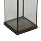 Greg Glass Lantern with Vented Top | Ring H&le | Bronze Metal 28"