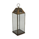 Greg Glass Lantern with Vented Top | Ring H&le | Bronze Metal 24"