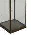 Greg Glass Lantern with Vented Top | Ring H&le | Bronze Metal 24"