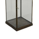 Greg Glass Lantern with Vented Top | Ring H&le | Bronze Metal 24"
