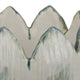 Siena Decorative Planter with Petal Edge Design | White-Green Ceramic 10"